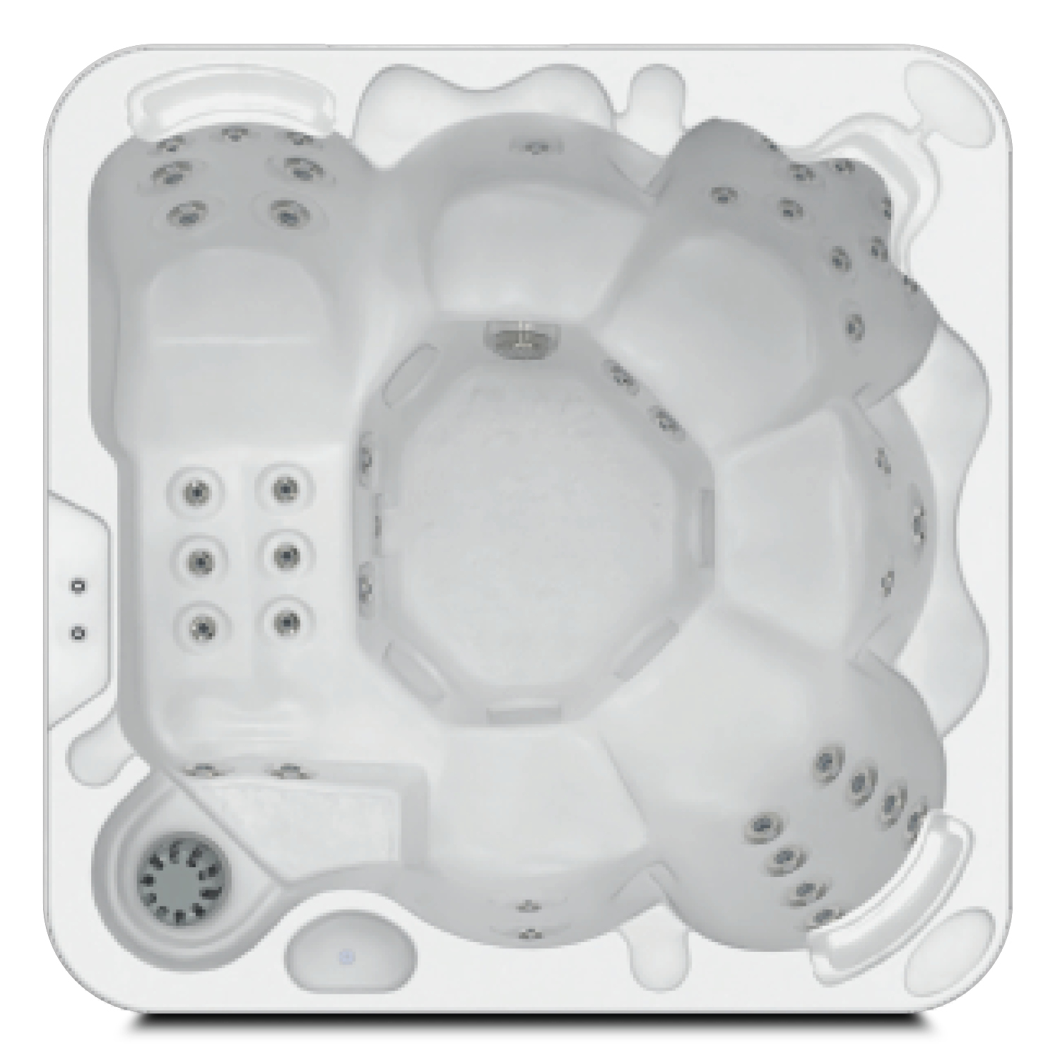 Sevilla P&P – wanna z hydromasażem Plug&Play z 6 miejscami